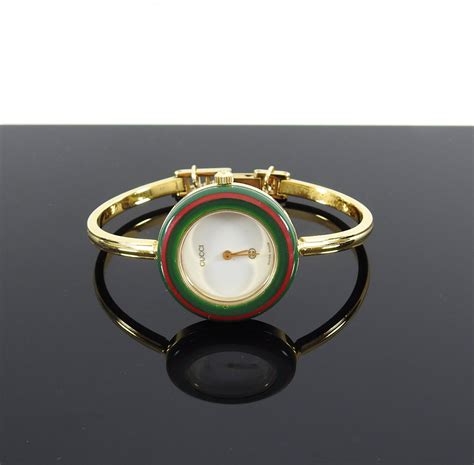 gucci vintage watch interchangeable|authentic gucci bezel watch.